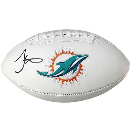 Tyreek Hill autographed Miami Dolphins white leather football