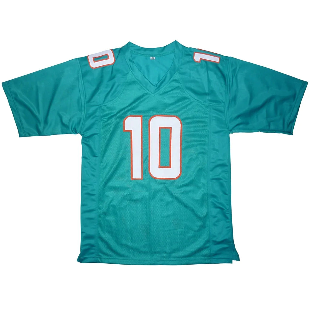 Tyreek Hill autographed Miami Dolphins teal jersey with white and orange number 10