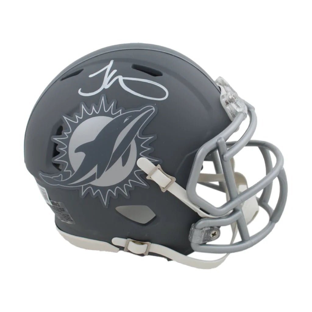 Tyreek Hill signed Miami Dolphins mini helmet with black accents