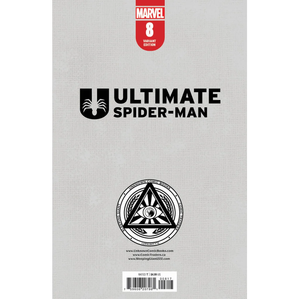 Marvel Ultimate Spider-Man #8 Unknown Comics Ejikure Exclusive Virgin Variant comic book