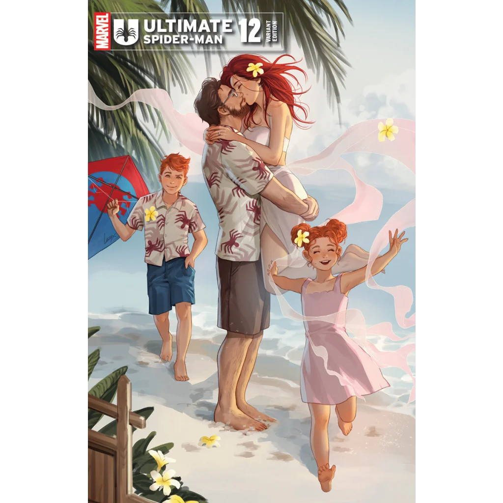 Ultimate Spider-Man Unknown Comics Leirix exclusive striped beach umbrella