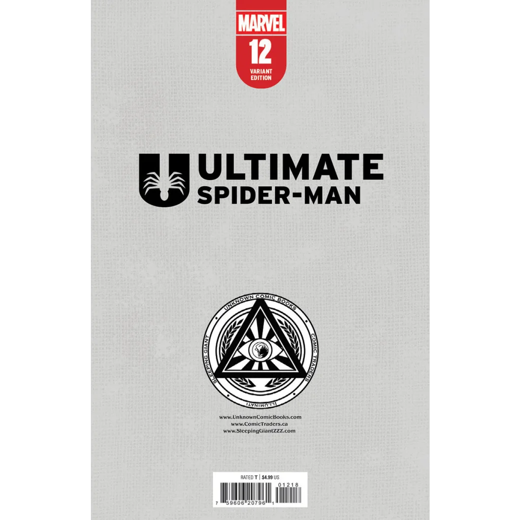 Ultimate Spider-Man Unknown Comics Leirix exclusive virgin variant cover