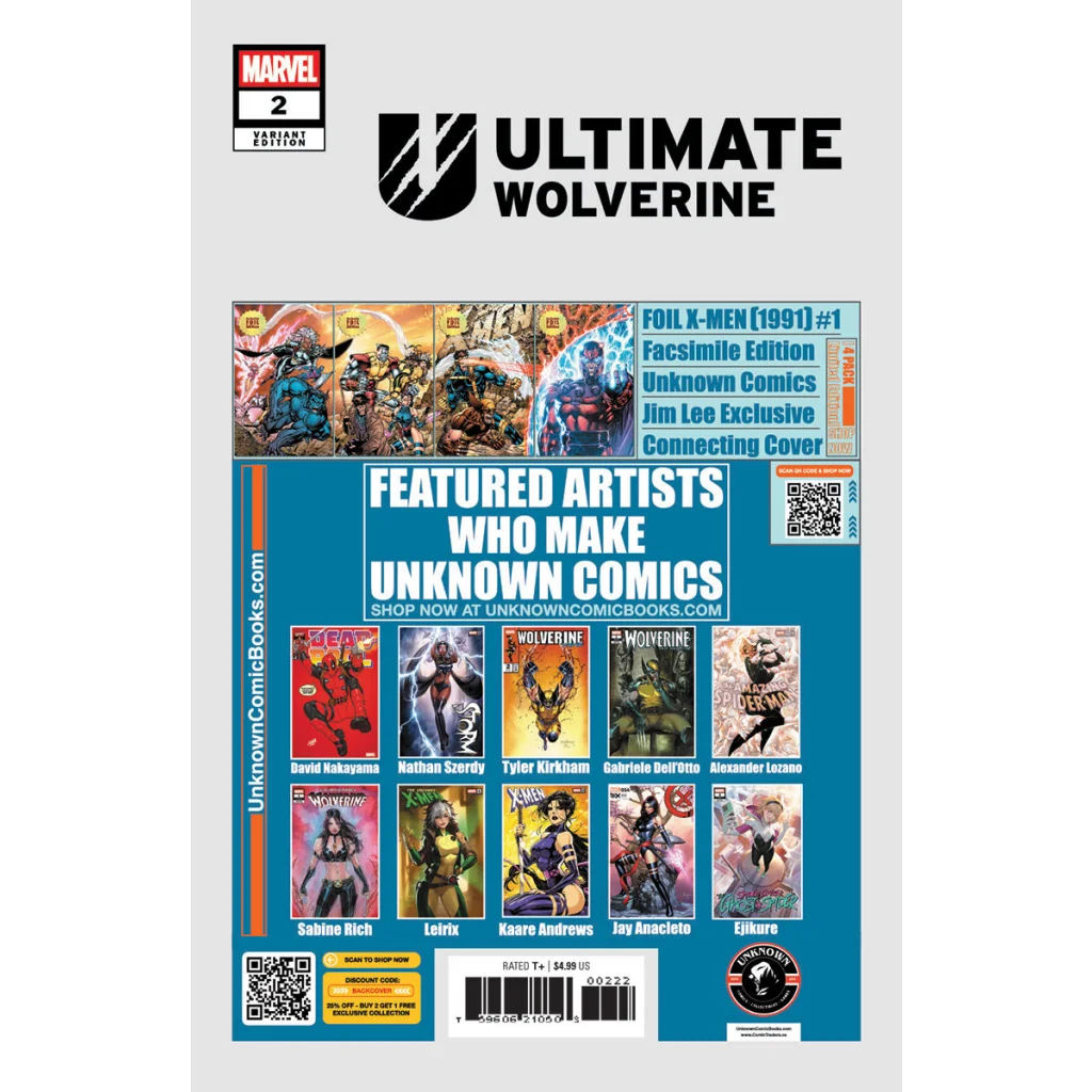 Ultimate Wolverine #2 Ivan Tao Exclusive Virgin Variant | Collectible US Comic Book Variant | vintageantiquesgifts.com