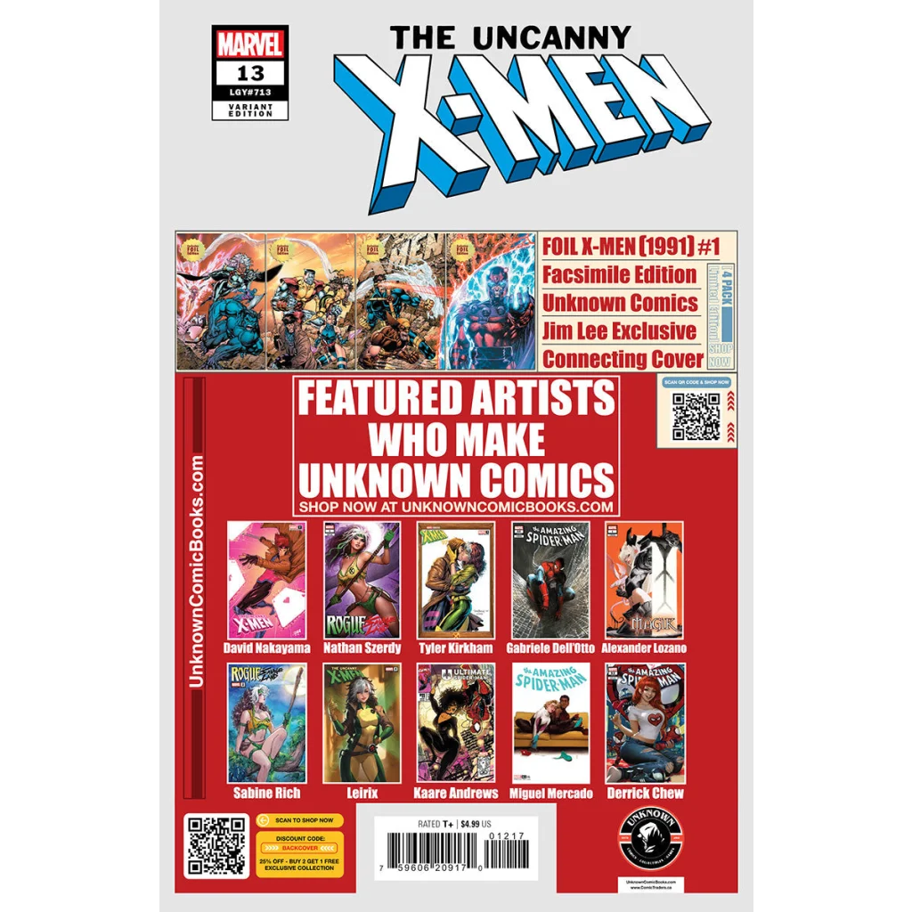 Uncanny X-Men #13 Alexander Lozano Virgin Var Variant Cover with multiple artists