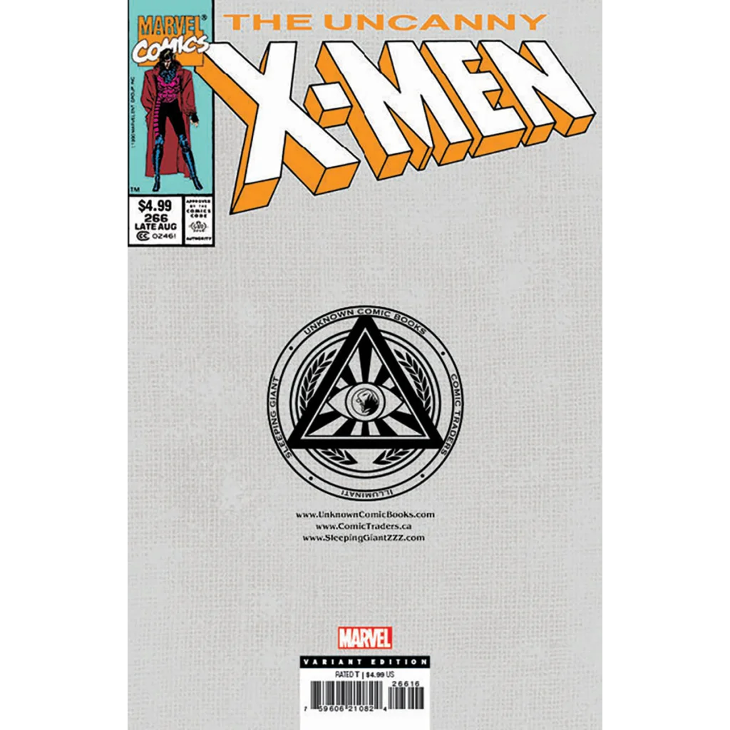 Uncanny X-Men 266 Facsimile Edition Tyler Kirkham Virgin Variant comic with Gambit