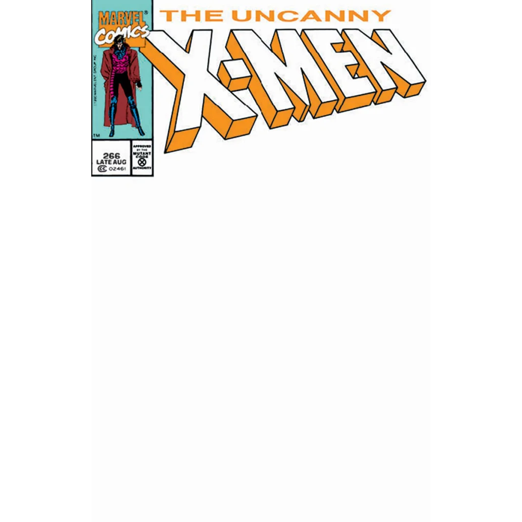 Uncanny X-Men comics exclusive blank var cover with purple red hero in action