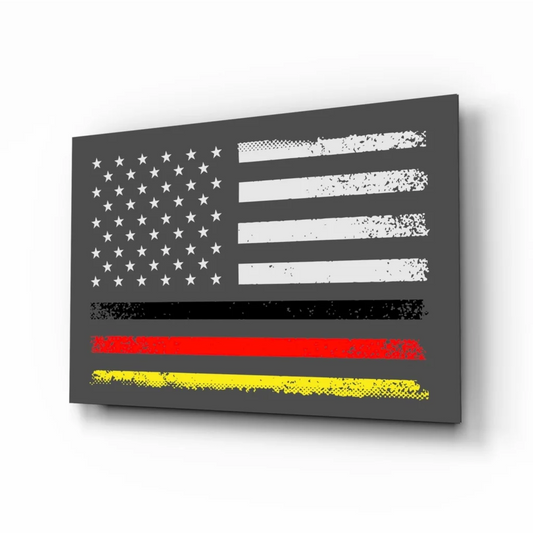 Distressed American Flag Canvas Wall Art with Bold Stripes | Insigneart USA | vintageantiquesgifts.com