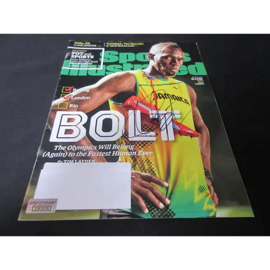 Usain Bolt Signed Sports Illustrated Magazine Autographed Cover from Collection