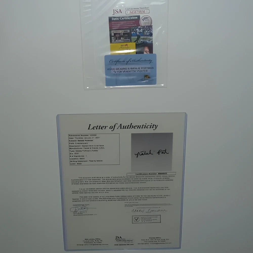 V for Vendetta movie poster deluxe framed with Hugo Weaving and Natalie Portman autographs, JSA certified
