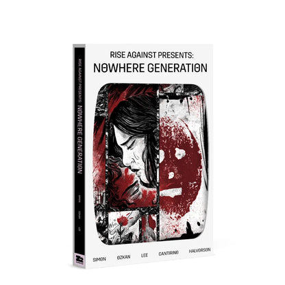 Val Halvorson Nowhere Generation graphic novel with distressed multi-panel cover art