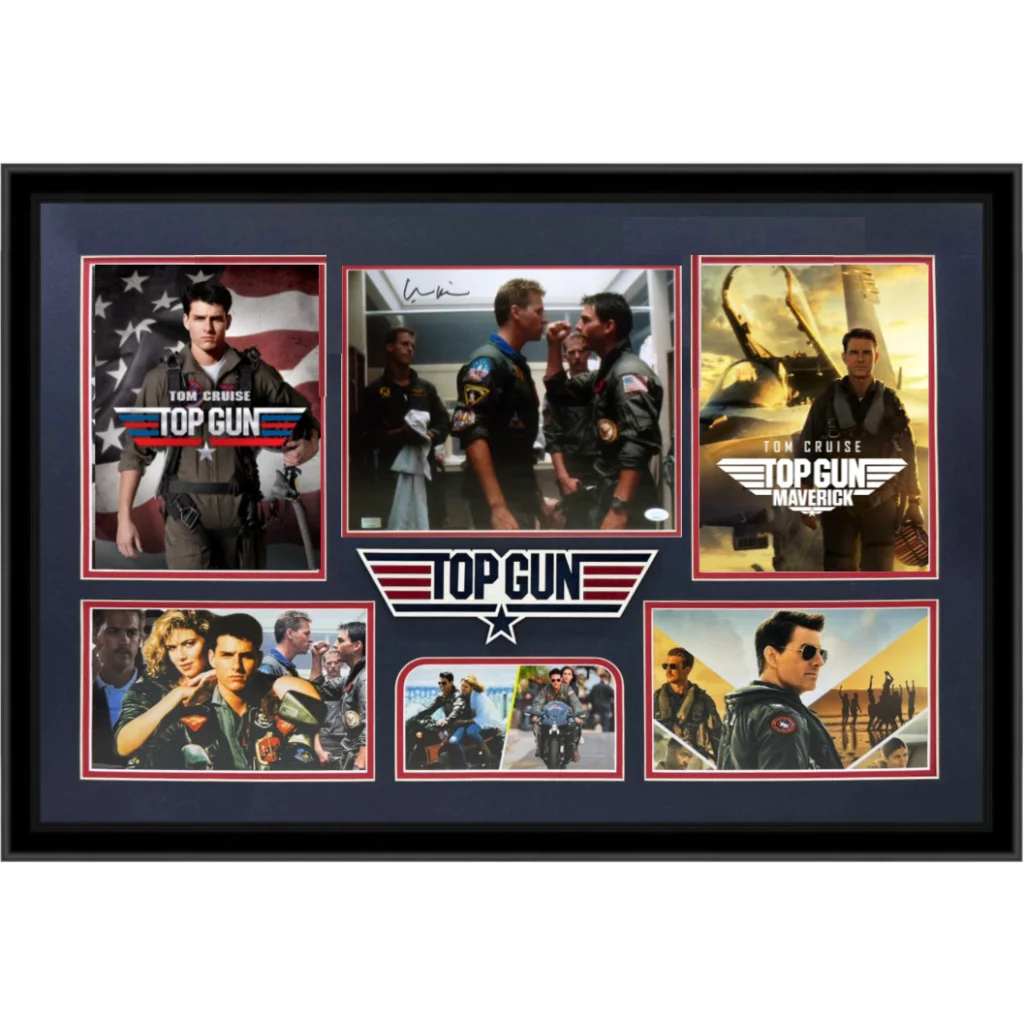 Val Kilmer autographed Top Gun deluxe framed collage with signed photos