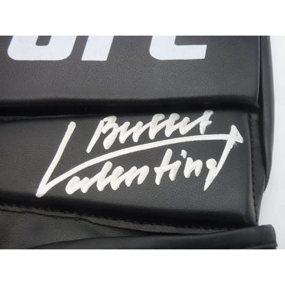 Valentina Shevchenko autographed UFC glove with Brock Lesnar signature
