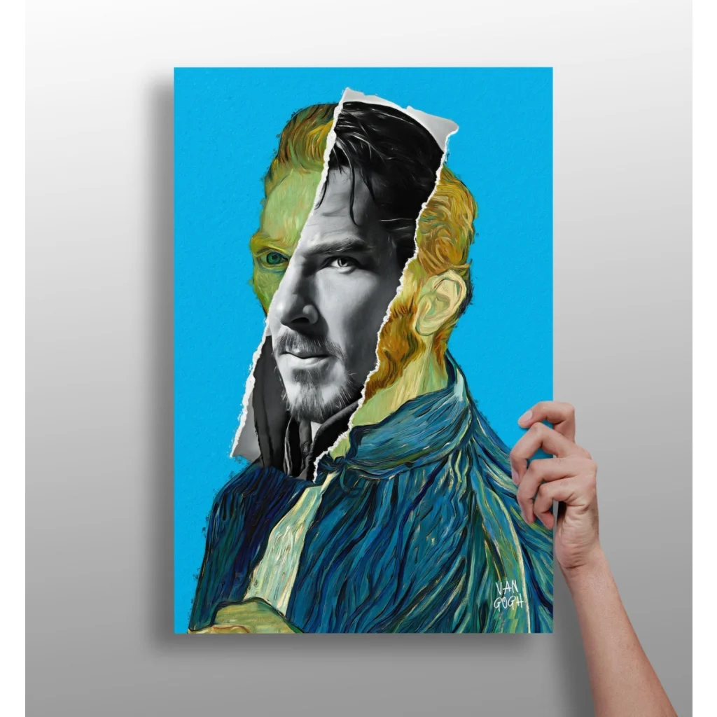 Insigne Aluminum Prints Benedict Cumberbatch Pop Art Canvas | Insigneart USA | vintageantiquesgifts.com