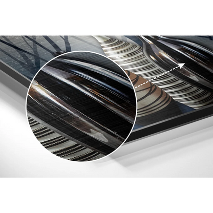 Stunning Brushed Aluminium Dibond Abstract Art Print | Modern Wall Art Decor | vintageantiquesgifts.com