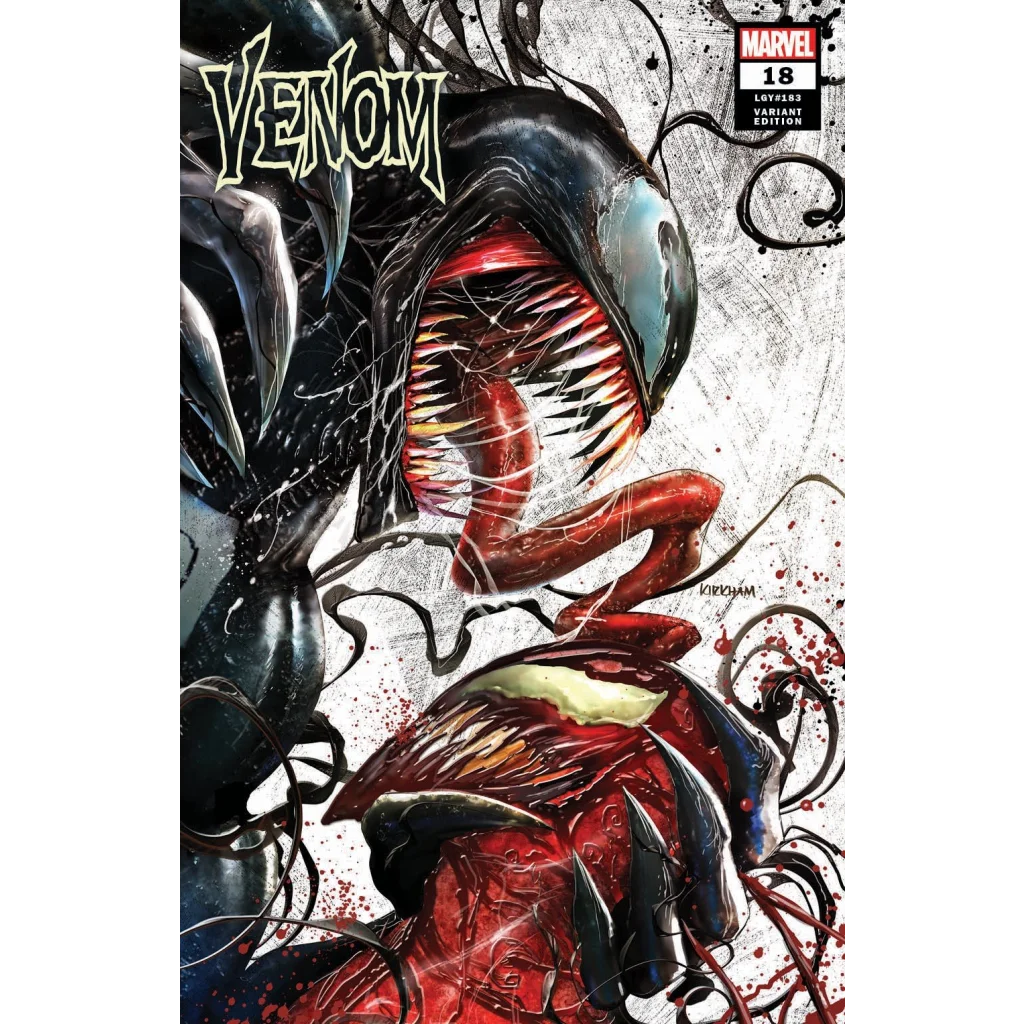Comic book cover featuring Venom and Carnage from Tyler Kirkham exclusive var series