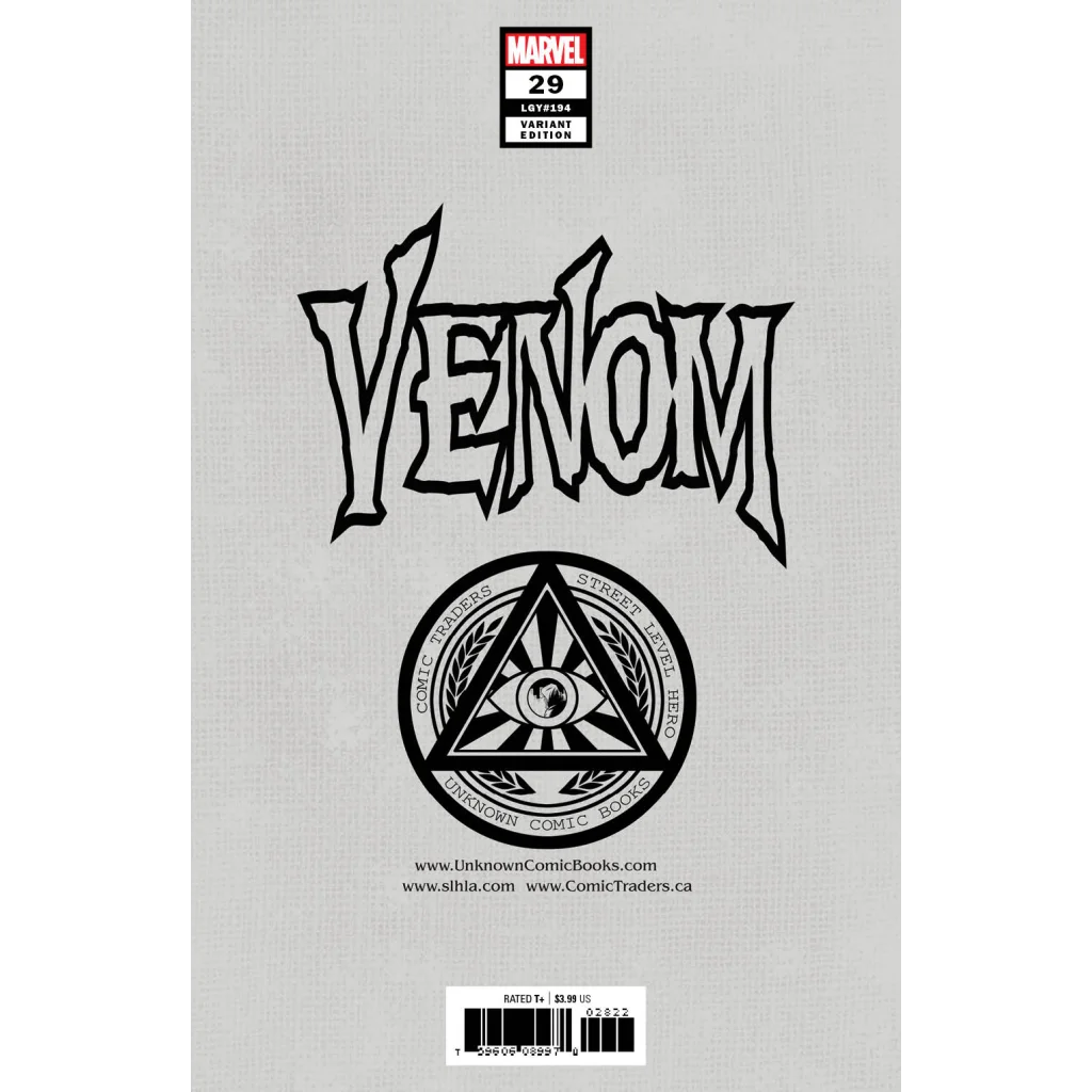Gray Marvel comic book with black Venom logo and circular emblem for Venom Beyond Issue 29
