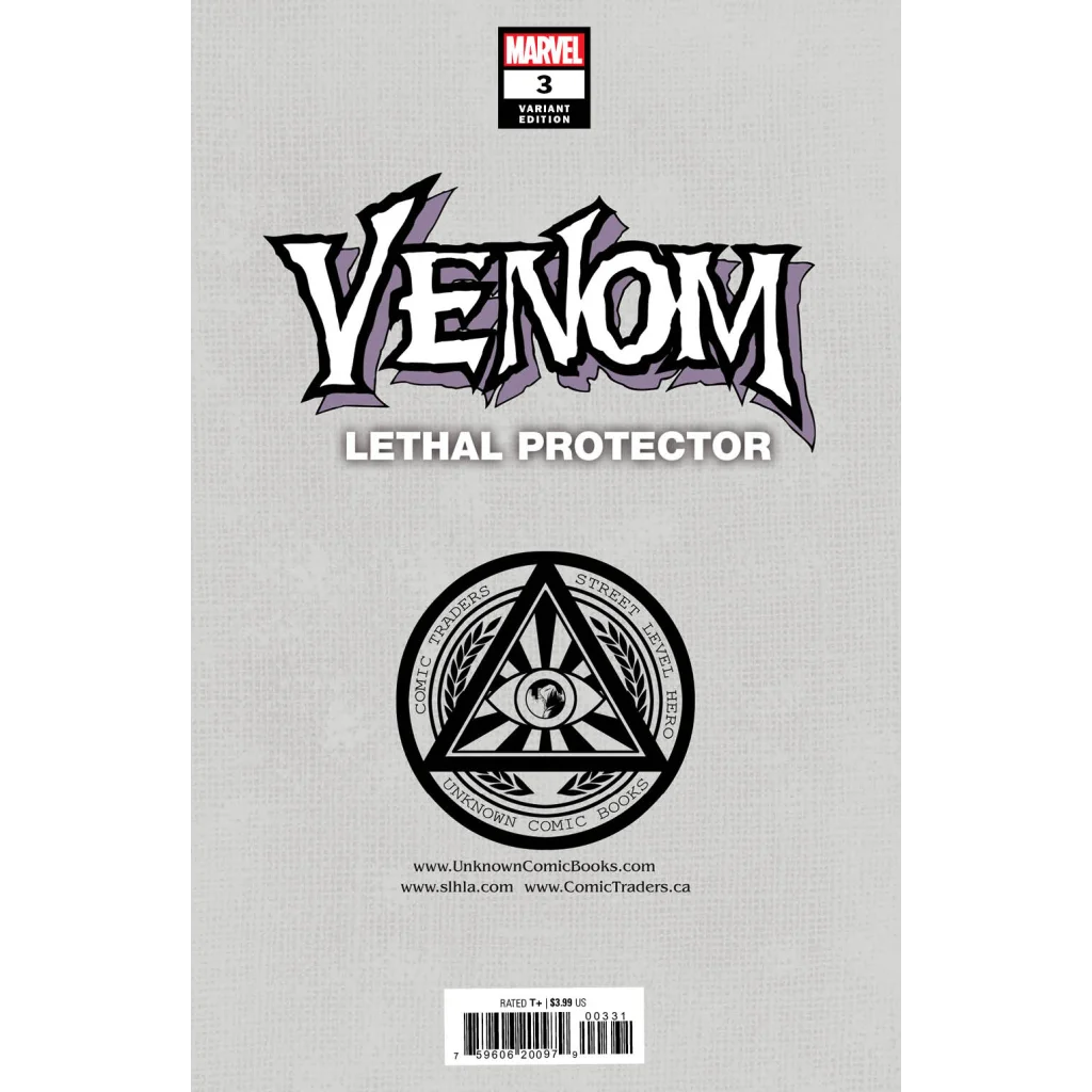 Comic book cover for Marvels Venom Lethal Protector 3 Variant by David Michelinie