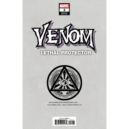 Comic book cover for Marvels Venom Lethal Protector 3 Variant by David Michelinie