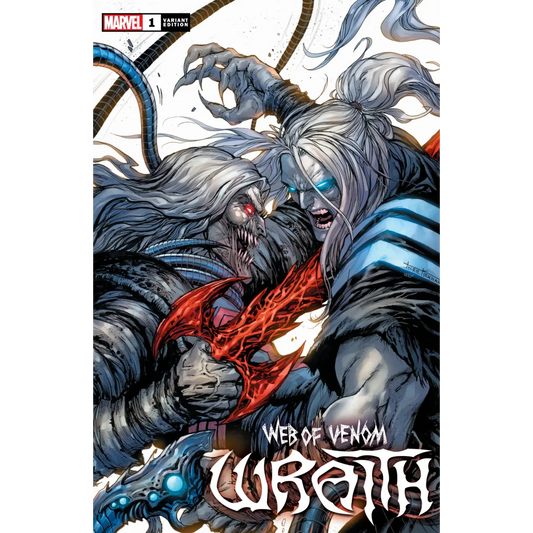 Venom Wraith Tyler Kirkham comic cover with two monstrous fighters in epic battle scene