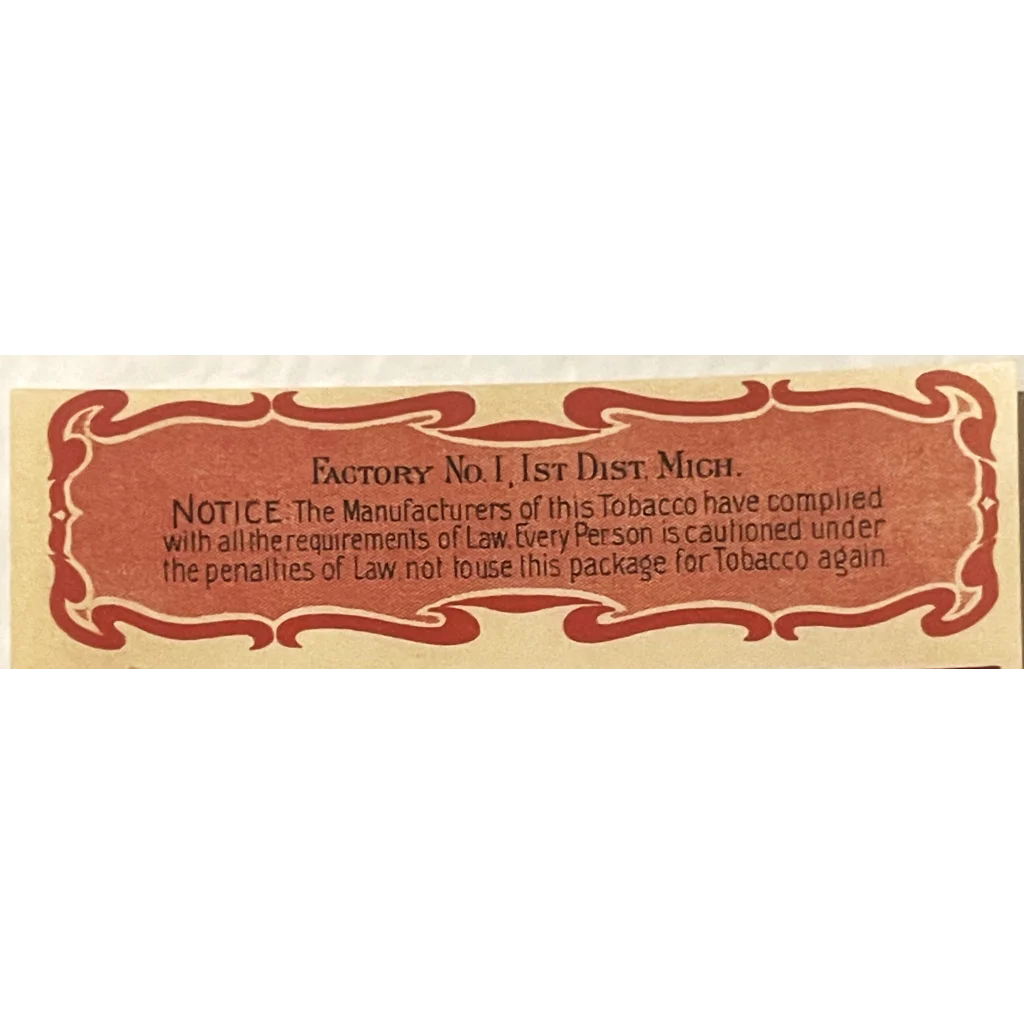 Very Rare Antique 1890s - 1900 Snowshoe Tobacco Label 🏔️ Detroit MI ❄️ Vintage Advertisements and Cigar Labels