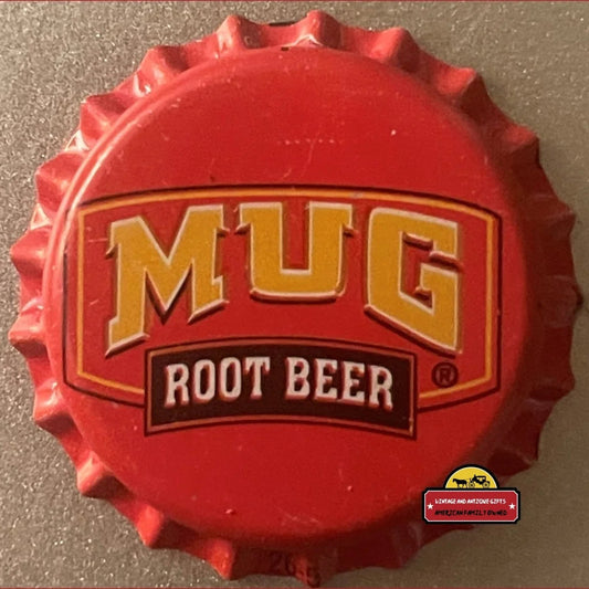Very Rare Vintage 1960s Mug Root Beer Bottle Cap San Francisco CA Advertisements and Antique Gifts Home page Cap:
