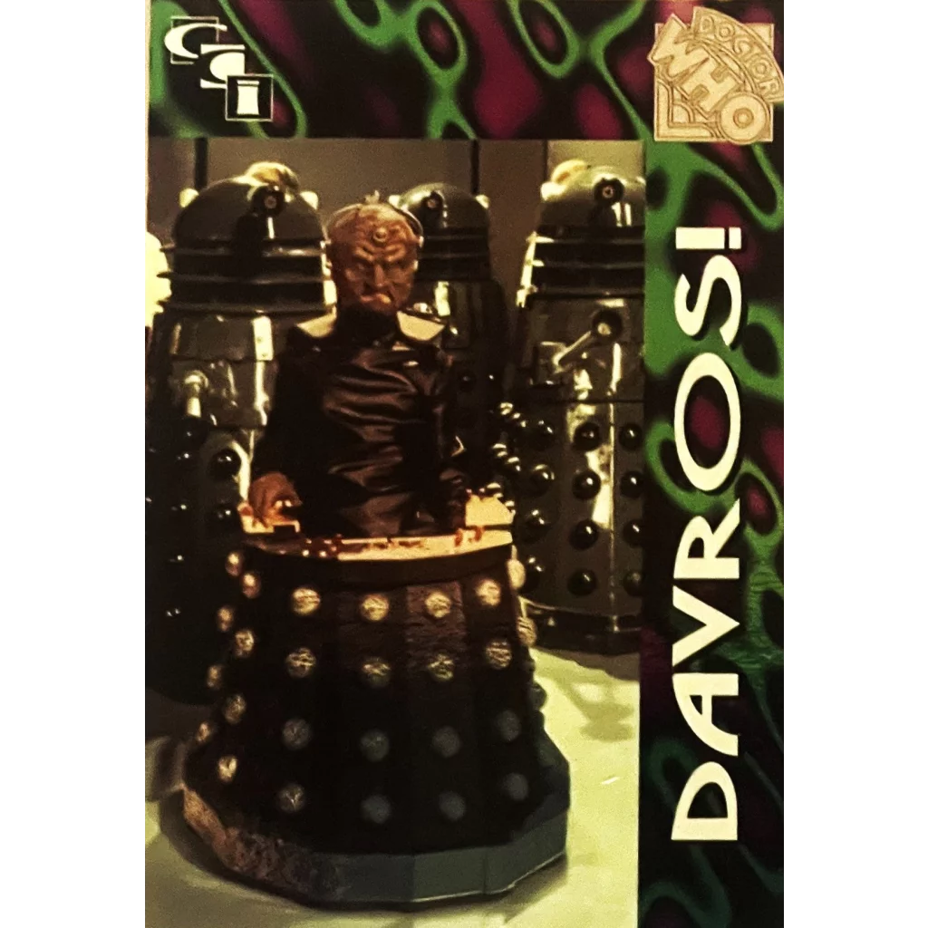 Very Rare Vintage 1990s Doctor Who Davros! Foil 7 Trading Card Fan Must Have! 🌌 Collectibles Antique Collectible