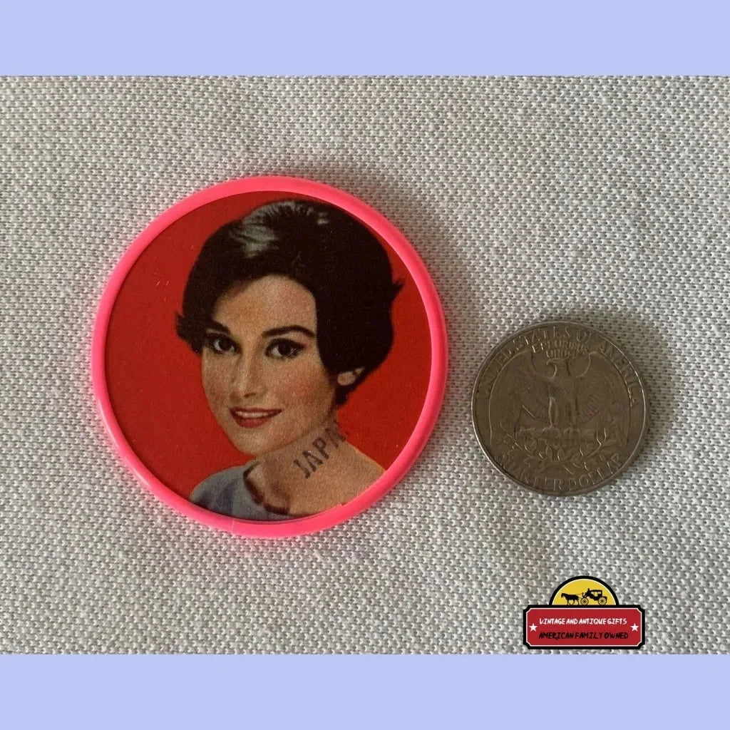 Very Rare Vintage Collectible Audrey Hepburn Pocket Mirror 1950s Advertisements Antique Items | Memorabilia Mirror: