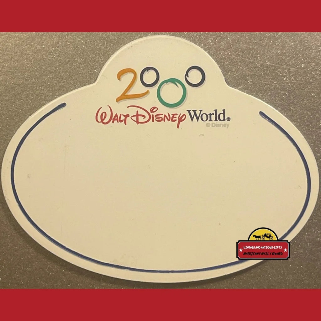 Very Rare Vintage Y2k Walt Disney World Special Edition Cast Member Badge 2000 Collectibles Antique Collectible Items