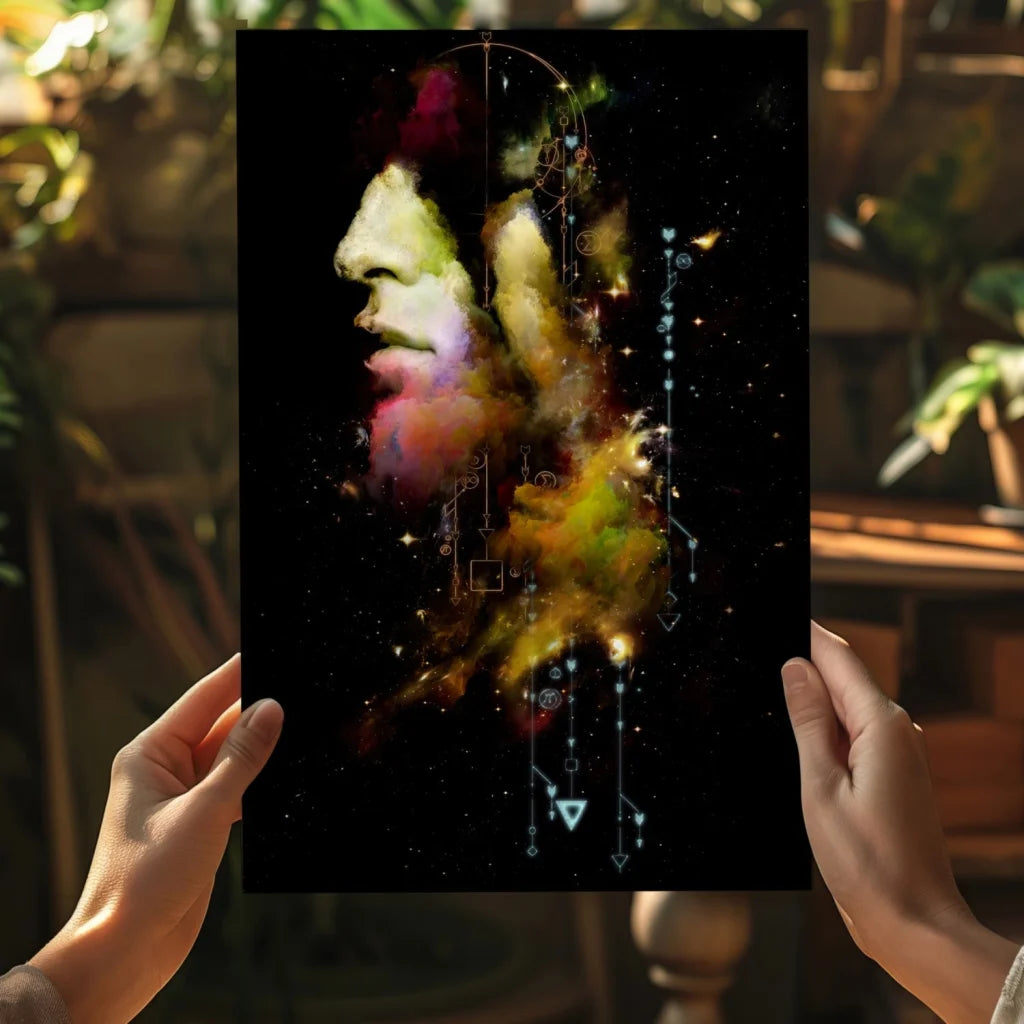 24x36 inch Jim Morrison cosmic poster on aluminum wall art
