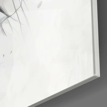 White abstract woman portrait canvas wall art with vibrant color splashes