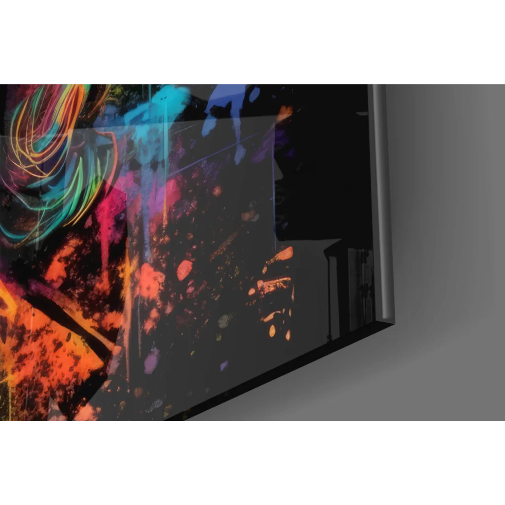 Samsung QLED TV showing Vibrant Benjamin Franklin wall art portrait