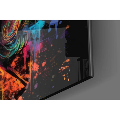 Samsung QLED TV showing Vibrant Benjamin Franklin wall art portrait