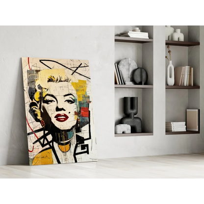 Vibrant Marilyn Monroe pop art wall art canvas print
