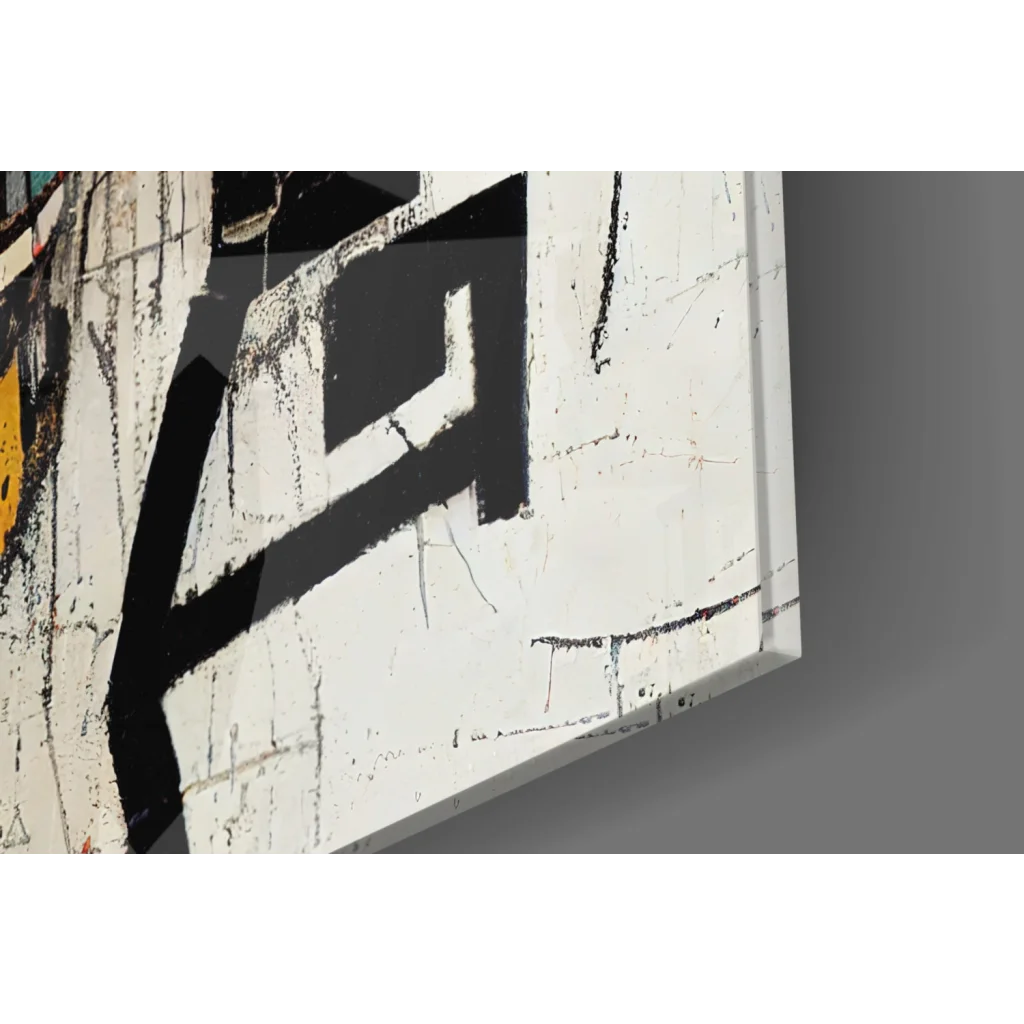 Vibrant Marilyn Monroe pop art wall canvas print in black and white geometric design