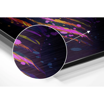 Silver 2019 MacBook Pro on brushed aluminium dibond panel