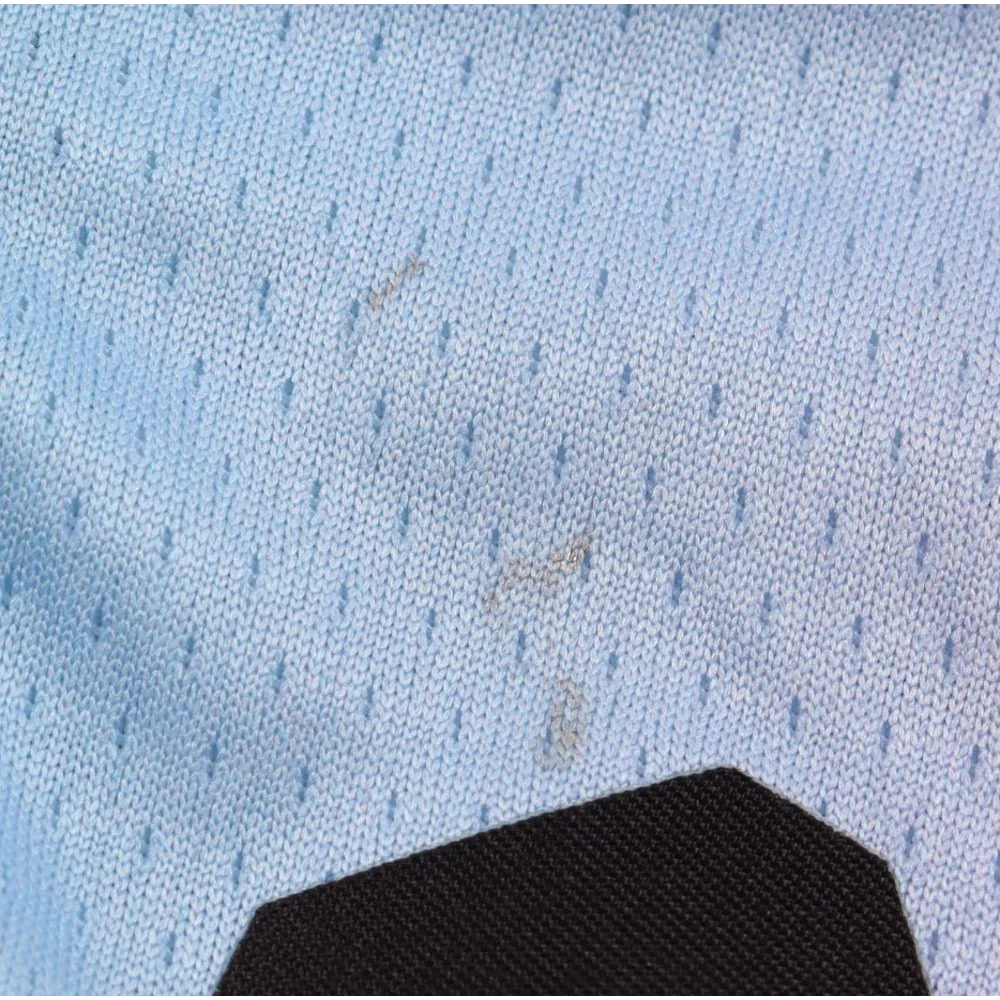 Light blue Victor Oladipo Miami Heat jersey with small stains, PSA authenticated