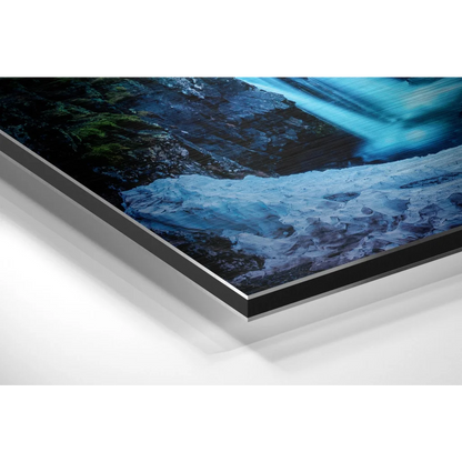 Stunning Aurora Brushed Aluminium Dibond Wall Art | Glass Wall Art Print | vintageantiquesgifts.com