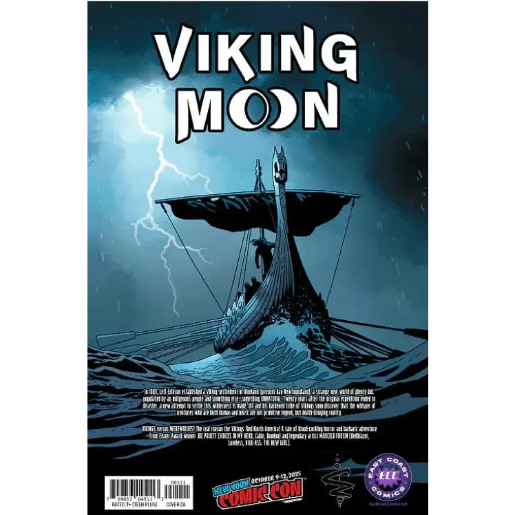 Viking Moon #1 ECC NYCC Sukesha Ray FOIL Back — Rare Convention Exclusive Foil Comic USA