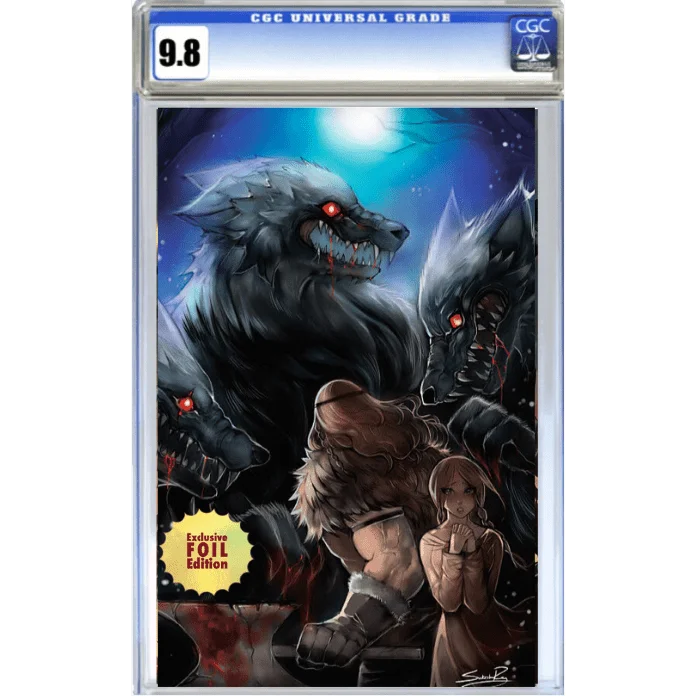 Epic Werewolf Comic Leif Erikson Vinland graded collectible with red-eyed werewolves cover