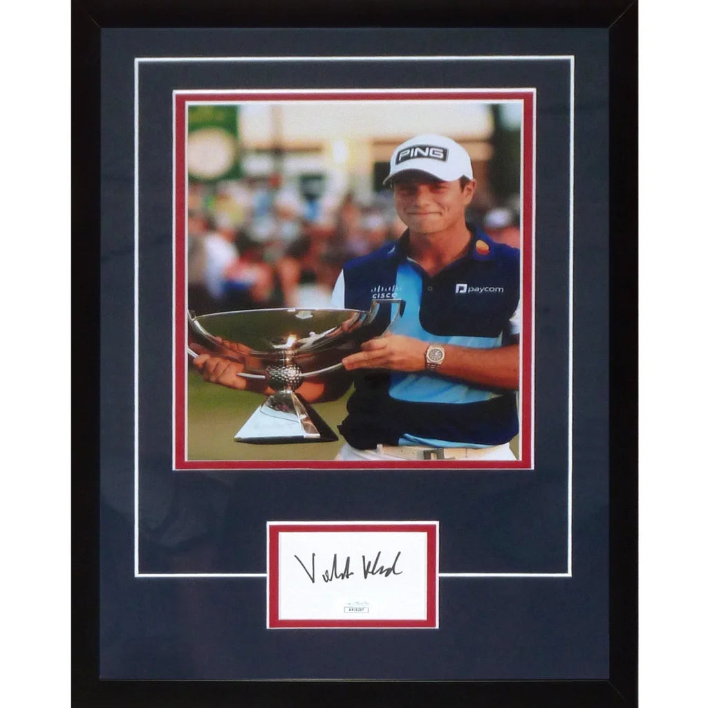 Viktor Hovland autographed FedEx Cup Trophy signature series frame