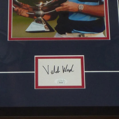Viktor Hovland autographed FedEx Cup Trophy in Signature Series frame