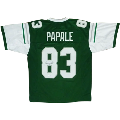 Vince Papale autographed Philadelphia Eagles green #83 jersey back