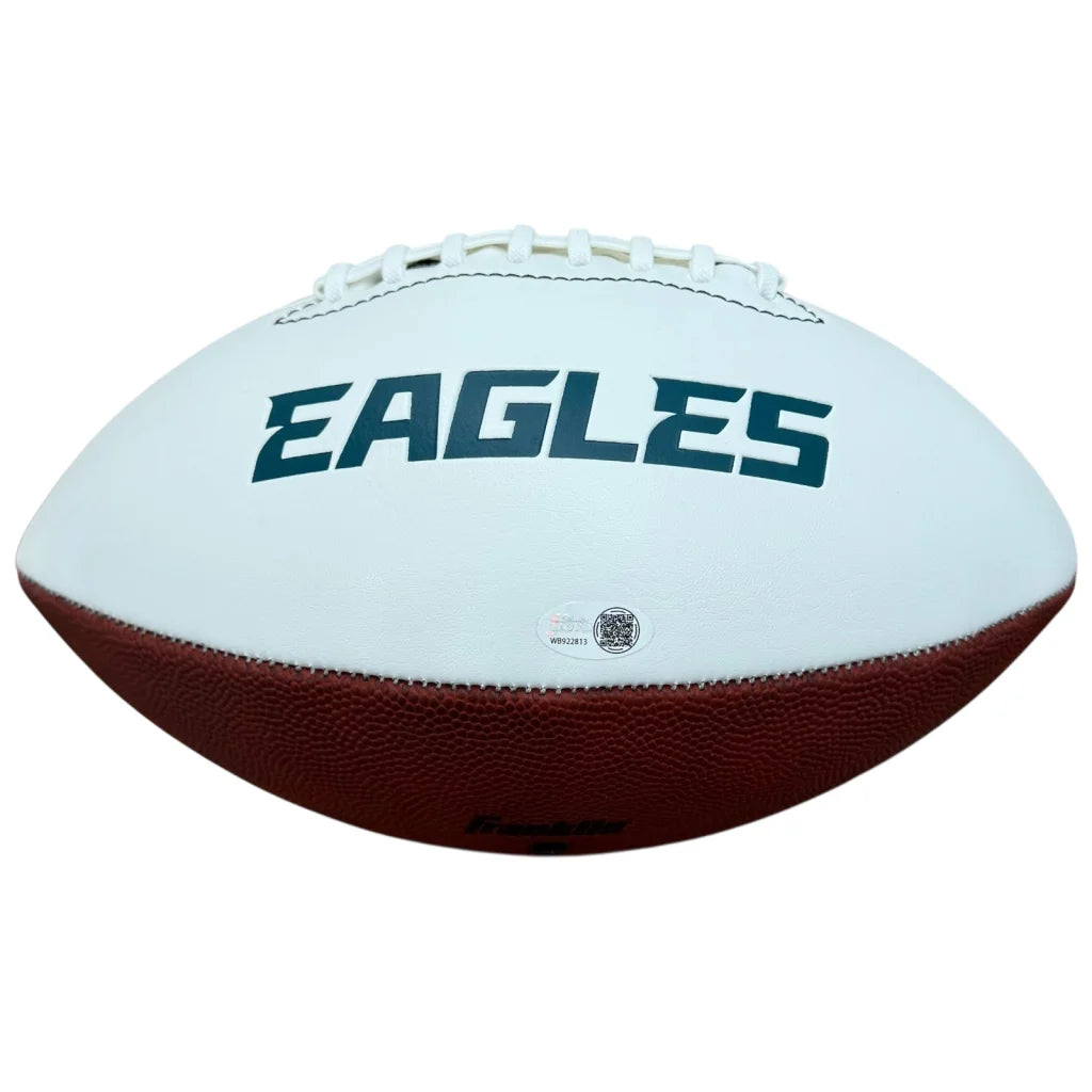 Vince Papale autographed Philadelphia Eagles football with invincible inscription