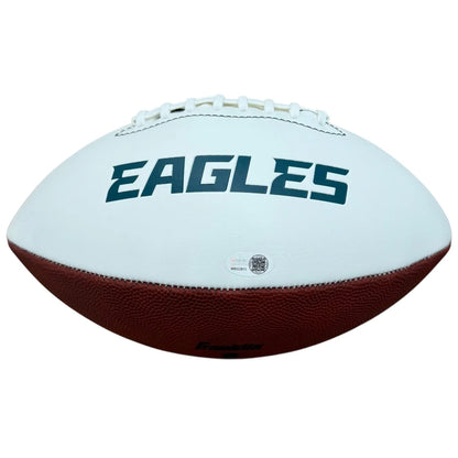 Vince Papale autographed Philadelphia Eagles football with invincible inscription