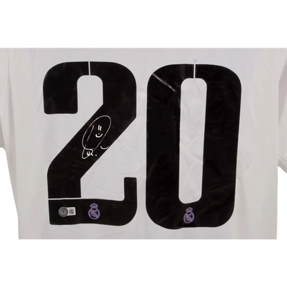 Vinicius Jr Real Madrid autographed jersey back with black number 20