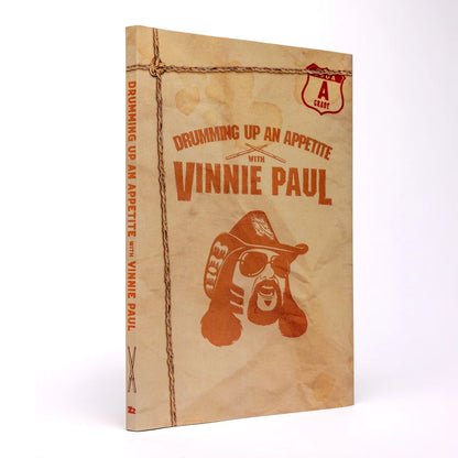 Vinnie Paul Texas Beef Grilling Cookbook with a rustic paper bag-style hardcover