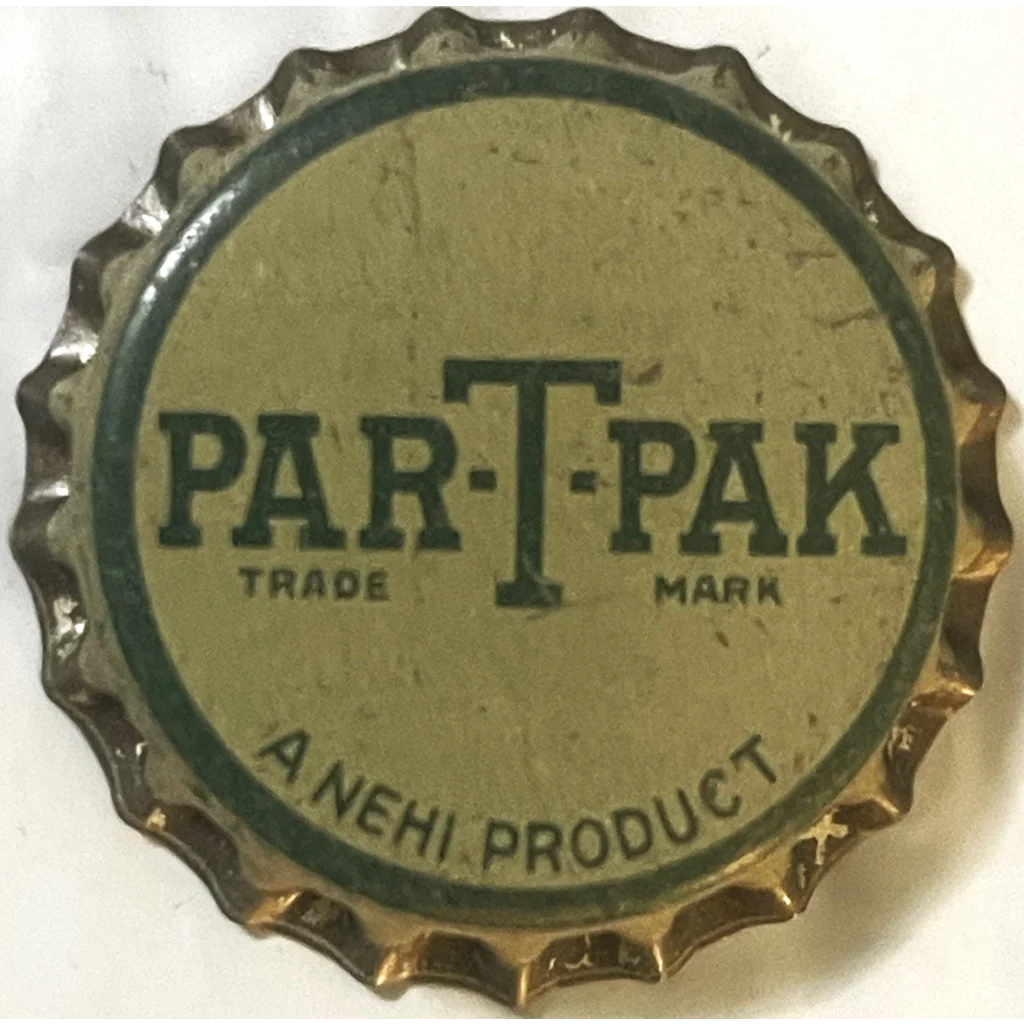Vintage 1940s Par-T-Pak Cork Bottle Cap Americas Party Drink Grand Rapids MI Collectibles Antique and Caps