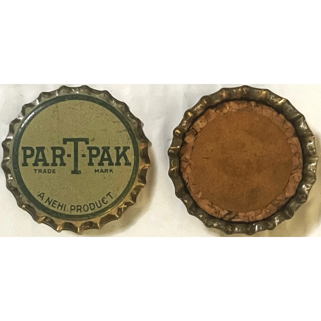 Vintage 1940s Par-T-Pak Cork Bottle Cap Americas Party Drink Grand Rapids MI Collectibles and Antique Gifts Home page