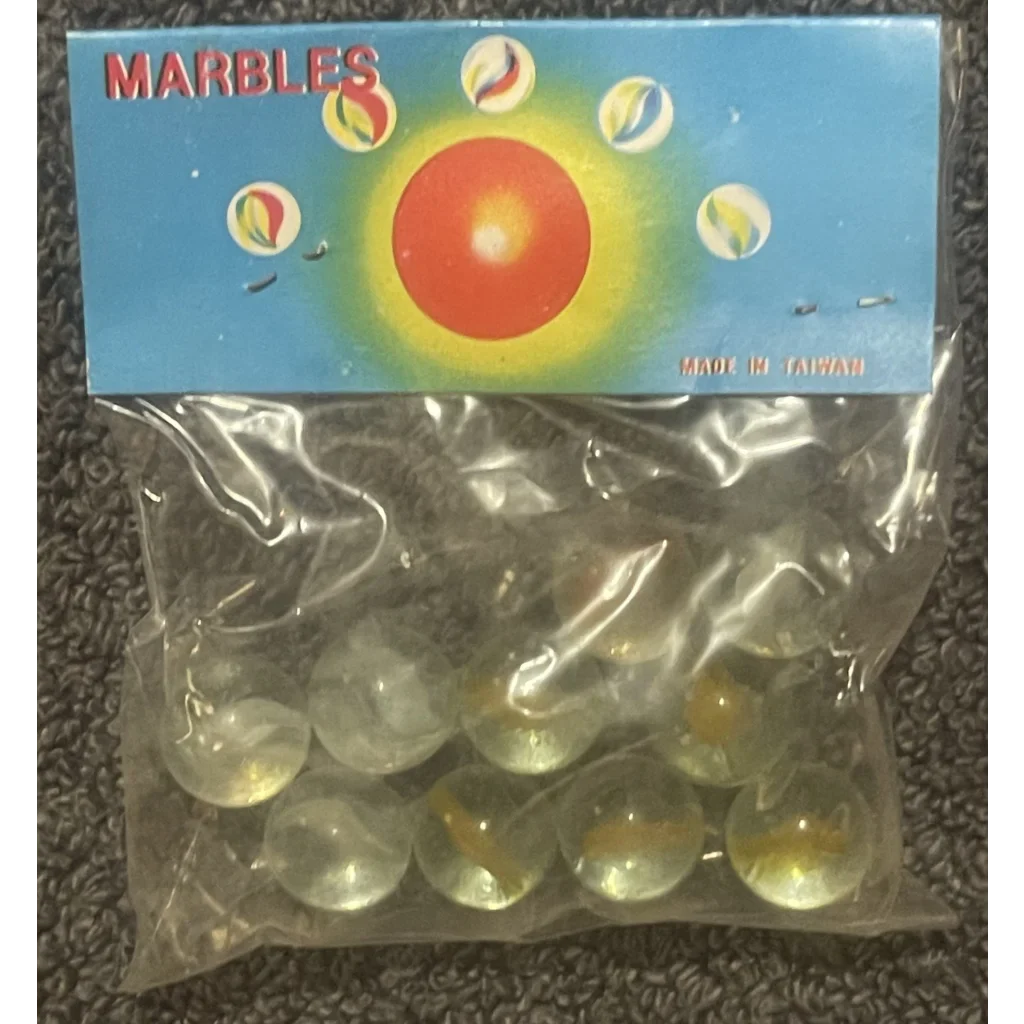 Vintage 1950s Cats Eye Marbles Unopened In Package Childhood Classic! Collectibles - Classics!