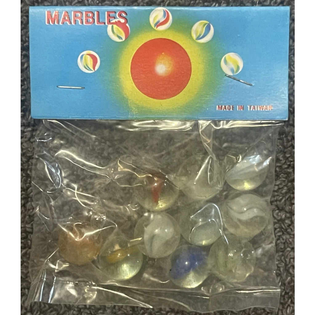 Vintage 1950s Cats Eye Marbles Unopened In Package Childhood Classic! Collectibles and Antique Gifts Home page